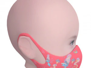 medical mask for kids 3ds max 2020 vray model files include 3dsmax 2017 vray blender fbx obj igs tex 3D Model