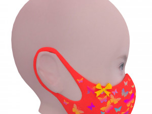 medical mask for kids 3D Model