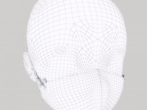 medical mask for kids 3D Model