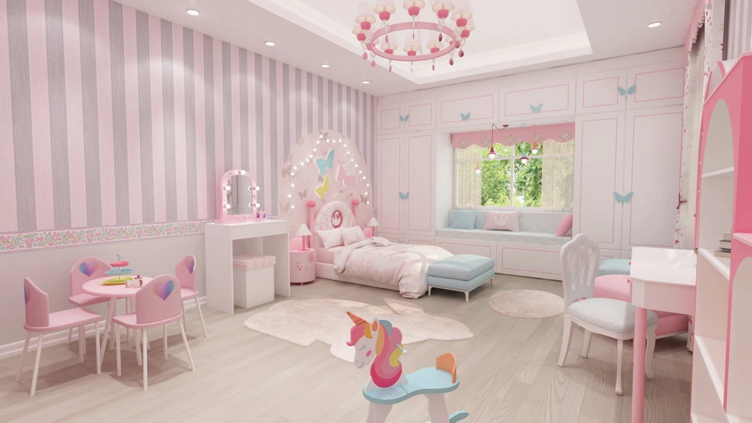 quarto de meninas Modelo 3D .c4d .max .obj .3ds .fbx .stl .blend 