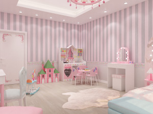 girls bedroom 3D Модель