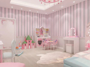 quarto de meninas Modelo 3D