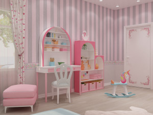 girls bedroom 3D Модель