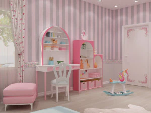 quarto de meninas Modelo 3D