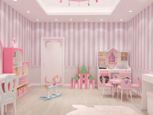quarto de meninas Modelo 3D