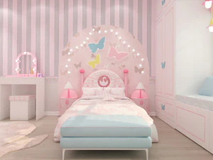 quarto de meninas Modelo 3D