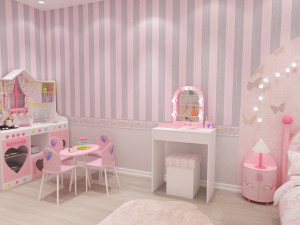 girls bedroom 3D Модель