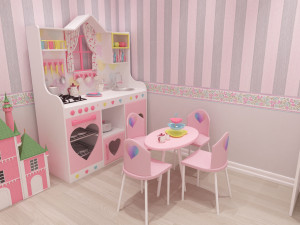 girls bedroom 3D Модель