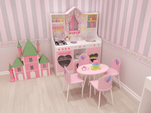 girls bedroom 3D Модель