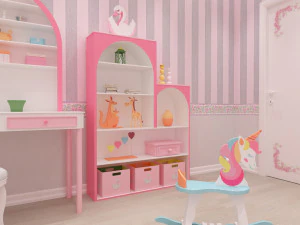 quarto de meninas Modelo 3D