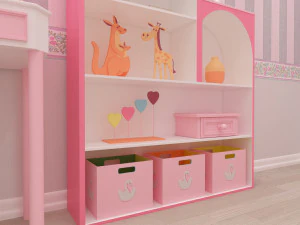 quarto de meninas Modelo 3D