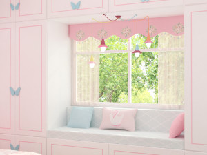 girls bedroom 3D Модель
