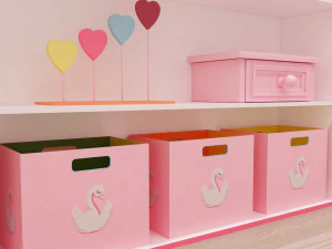 quarto de meninas Modelo 3D
