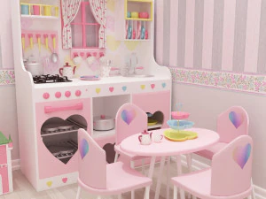 quarto de meninas Modelo 3D