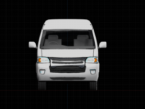 Low Poly Stylized Van 3D 모델