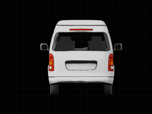 Low Poly Stylized Van 3D 모델