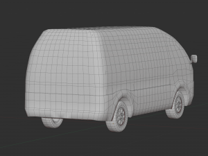 Low Poly Stylized Van 3D 모델