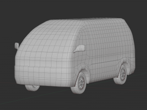 Low Poly Stylized Van 3D 모델