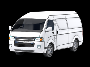 Low Poly Stylized Van 3D 모델