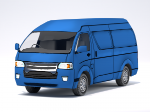 Low Poly Stylized Van 3D 모델