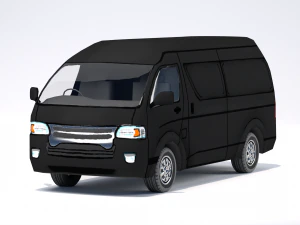 Low Poly Stylized Van 3D Model