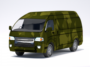 Low Poly Stylized Van 3D 모델