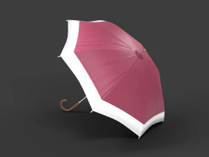 Zwykły parasol Model 3D