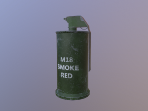 smoke m18 red 3D 模型