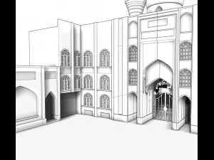 jameh mosque of tabriz 3D Model