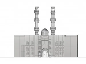 jameh mosque of tabriz 3D Model