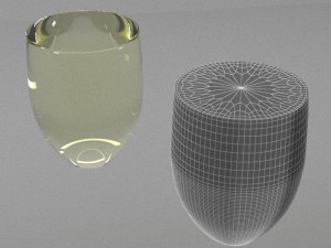 two wineglasses 3D मॉडल
