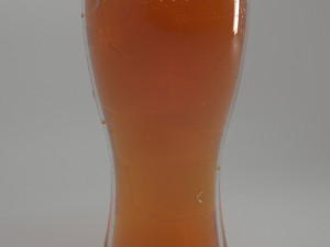 glassful with orange juice ice drops on glass 3D 模型