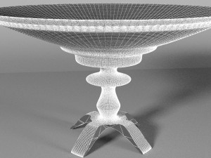 glass vase for fruits 3D Model
