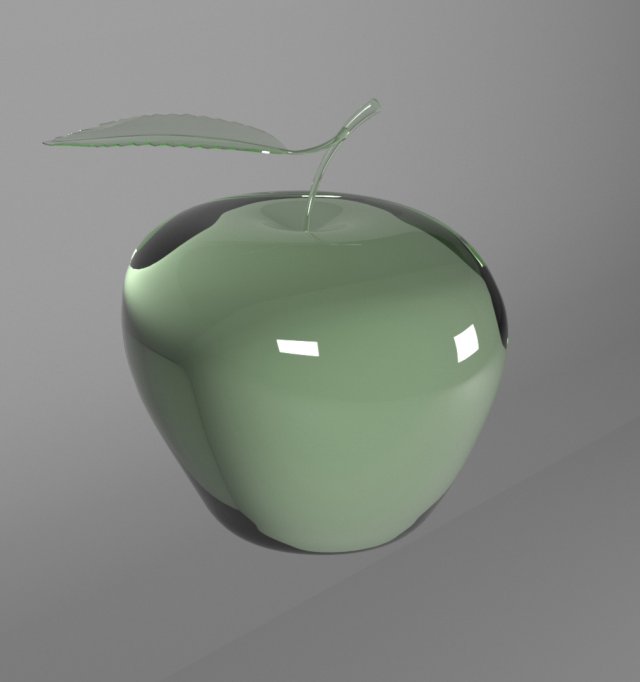 glasstable with glassapple 3D मॉडल .c4d .max .obj .3ds .fbx .stl .blend 
