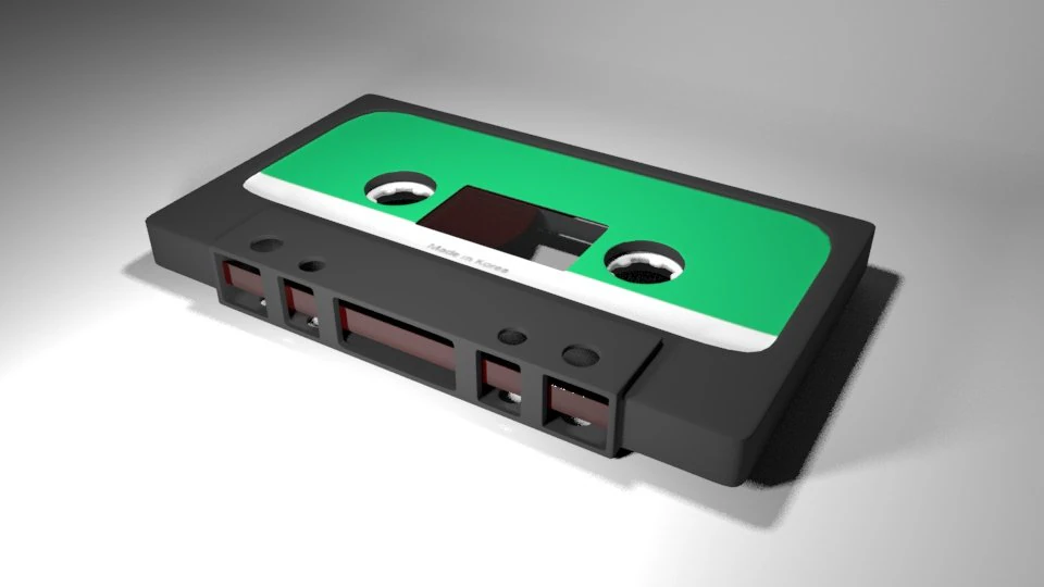 cassette tape 3D Model .c4d .max .obj .3ds .fbx .stl .blend 