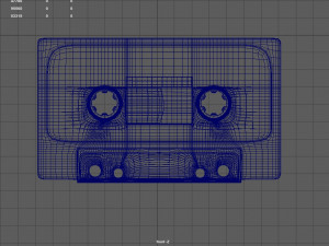 cassette tape 3D 模型