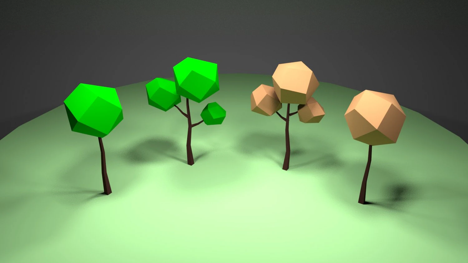 lowpoly trees for games 3D Model .c4d .max .obj .3ds .fbx .stl .blend 
