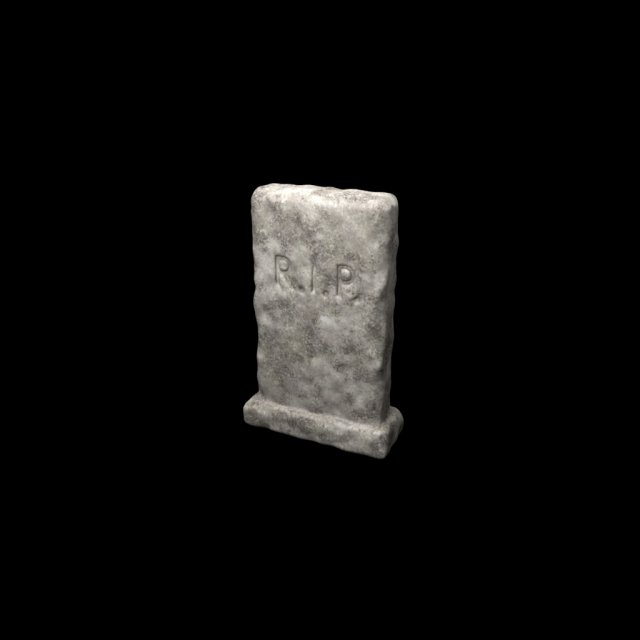 tombstone Model 3D .c4d .max .obj .3ds .fbx .stl .blend