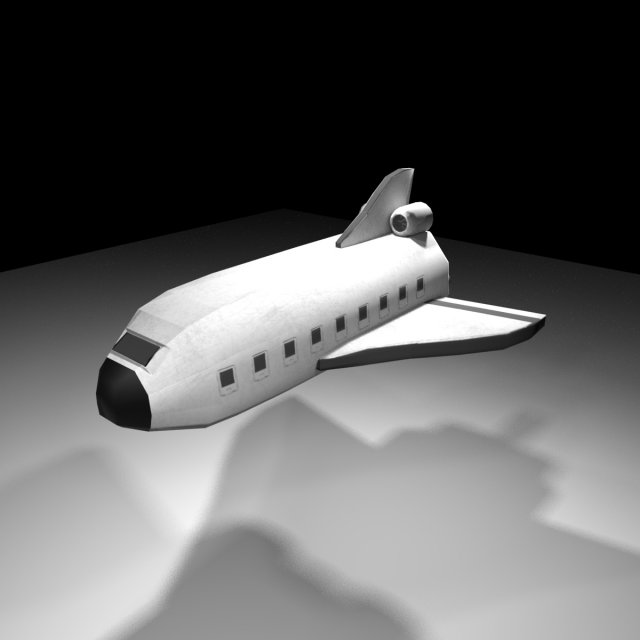 low poly space rocket Model 3D .c4d .max .obj .3ds .fbx .stl .blend 