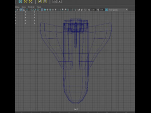 low poly space rocket Model 3D