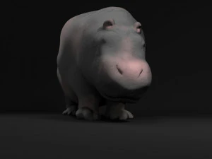 ippopotamo Modello 3D