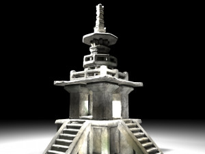 korean stone pagoda Model 3D