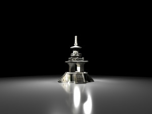 korean stone pagoda Model 3D