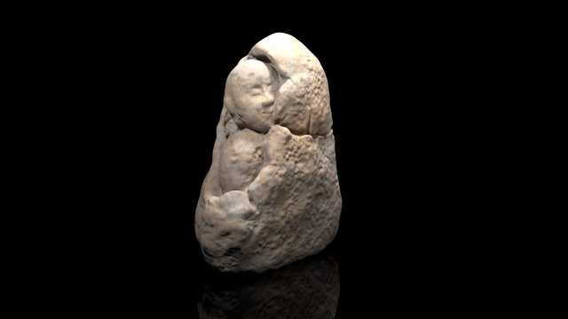 korean historic stone sculpture 3D Model .c4d .max .obj .3ds .fbx .stl .blend 