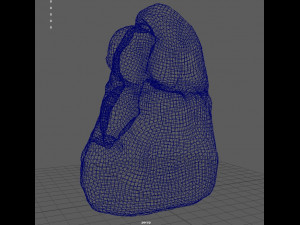 korean historic stone sculpture 3D Model