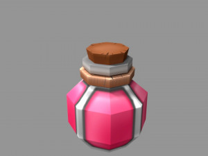 low poly potions for games 3D मॉडल