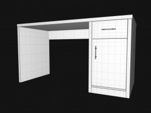 modern office desk 3D मॉडल