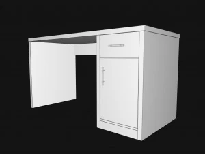modern office desk 3D Model