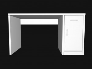 modern office desk 3D मॉडल