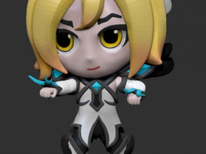 Kaisa for invictus gaming team mini 3Dプリントモデル